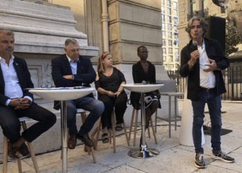 Gérald Passedat lors de la conférence de presse de la CCI AMP vendredi 15 septembre à Marseille (Crédit Gomet'/JFE)