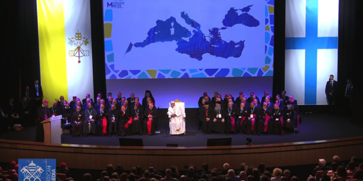 Le pape François au Pharo en conclusion des Rencontres méditerranéennes