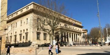 Le palais de justice d'Aix-en-Provence (crédit : JFE / Gomet')