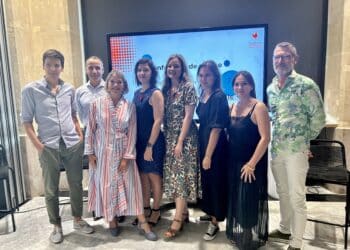 8 septembre 2023, membres du board présents (de gauche à droite sur la photo): - Tanguy Goetz, VP de la FTAM - CEO de Neptech - Yann Gozlan, VP de la FTAM - Filière innovation du CIC - Anne Gautier, VP de la FTAM - NAOS - Diana Bajora, VP de la FTAM, Dev-ID - Julie Davico-Pahin, Présidente de la FTAM, Ombréa - Diane Renaud, Directrice Générale de la FTAM - Elodie Cesaro, Secrétaire générale de la FTAM - EY - Christophe Sivelle, VP de la FTAM - IRCE (Crédit : Gomet)