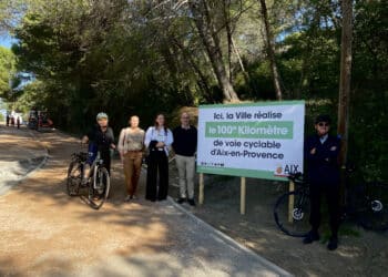 Aix-en-Provence fête son centième kilomètre de voies cyclables
