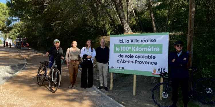 Aix-en-Provence fête son centième kilomètre de voies cyclables