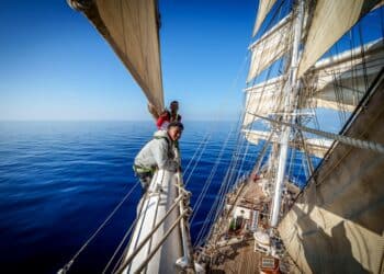 Les jeunes à bord du Belem : un expérience incroyable (Crédit CEPAC)