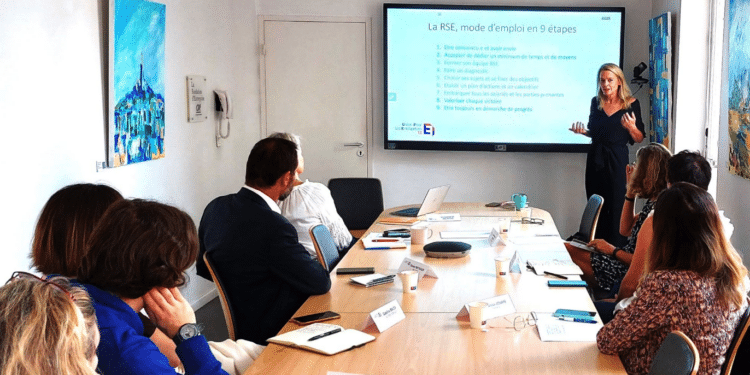 Atelier sur la Responsabilité Sociétale et Environnementale des Entreprises animé par Silvia Randon de la Team web (Crédit DR),