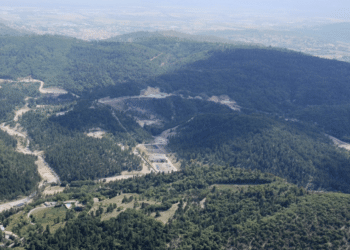 Le site Géosel près de Manosque sur le parc naturel du Luberon (Crédit Géosel)