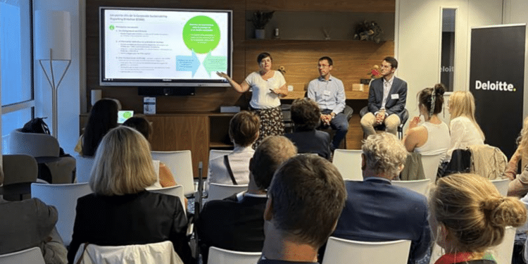 La présentation des spécialistes de Deloitte lors de la soirée organisée par la DFCG Provence (Crédit DR)