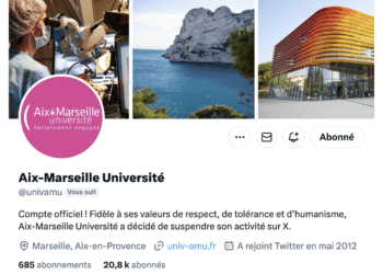 La page d'accueil du compte AMU sur X (Capture d'écran)