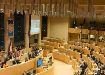 L'hémicycle régional, jeudi 26 octobre (crédit : JRG / Gomet')