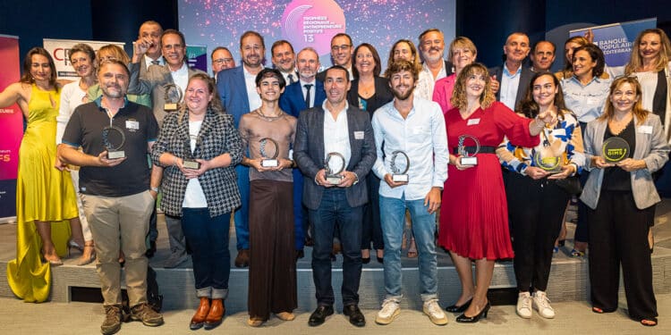 Les lauréats des Trophées des entrepreneurs positifs des Bouches-du-Rhône © Philippe du Crest
