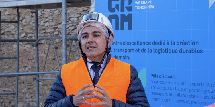 Benoît Tournebize en 2022 lors du lancement des travaux du site Tangram à Pointe Rouge (Crédit JYD/Gomet')