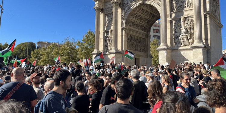 Manifestation pour un cessez-le-feu à Gaza le 28 octobre 2023 Crédit @Hendrik Davi