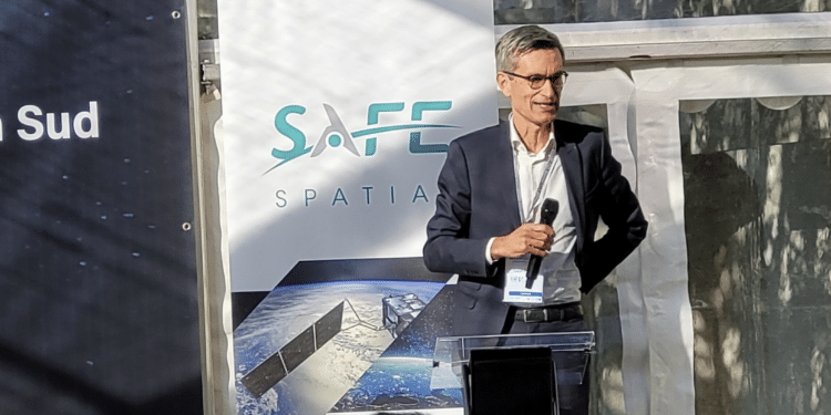 Benoît Hancart lors de la journée Newspace organisée par Safe à Grasse mardi 7 novembre 2023 (Crédit DR)