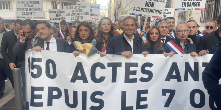 La marche contre l'antisémitisme à Marseille a réuni quelque 7500 personnes selon la préfecture de police (Crédit DR)