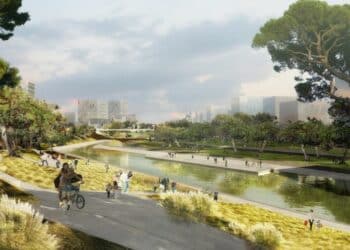 Perspective du futur parc du ruisseau des Aygalades (Crédit : Euromediterranée/Agence Leclerc)