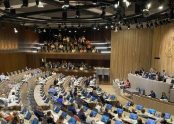 L'hémicycle du conseil municipal de Marseille (archives Gomet')