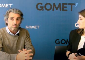 Christophe Caille, le président du Groupe Rive Neuve interrogée par Julie Ramp-Guiducci (Crédit Gomet')