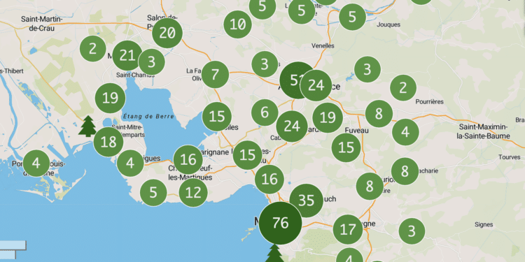 Sapins de Noël : une forêt de points de collecte (Crédit MAMP)