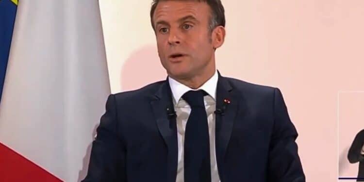 Emmanuel Macron veut une réforme de la loi PLM (crédit : capture d'écran / TF1)
