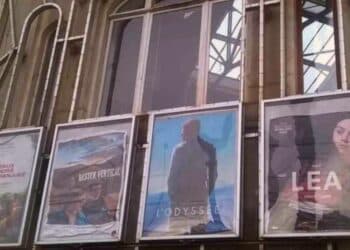 La façade du cinéma Le César à Marseille (crédit : archives Gomet')