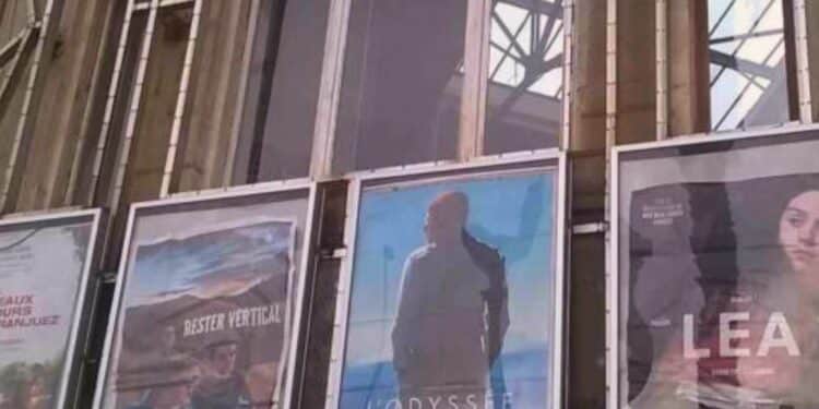 La façade du cinéma Le César à Marseille (crédit : archives Gomet')