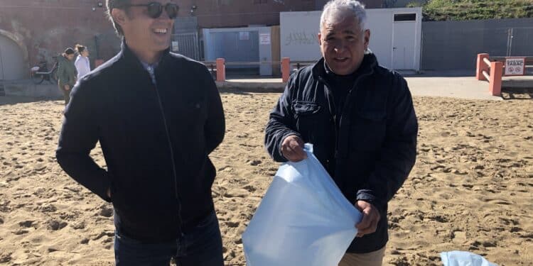 Fabien Perez et Christophe Madrolle en mars 2023