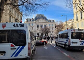 Le centre-ville de Marseille a été bouclé autour de la préfecture a été bouclé une grande partie de la journée (Crédit JYD/Gomet')