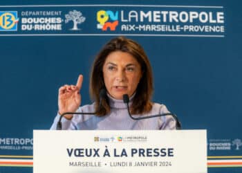 Martine Vassal lundi 8 janvier 2024 (Crédit Jean Yves Delattre/Gomet')