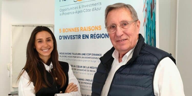 La directrice générale Audrey Brun-Rabuel et le président de Rising Sud, Berbard Kleynhoff, ont présenté leurs perspectives 2024 mercredi 14 février (crédit : JRG / Gomet')