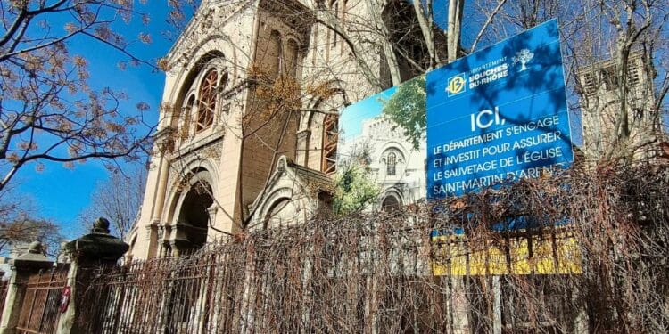 Le Département des Bouches-du-Rhône a racheté l'église Saint-Martin d'Arenc en 2018 (crédit : JRG / Gomet')
