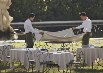 L'Orangerie dans le Relais et Châteaux de Fonscolombes à Puyricard distingué d'une étoile (Crédit Fonscolombes)