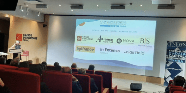 Lors de la soirée de remise des prix de la croissance externe organisée par CFNews (Crédit Gomet')