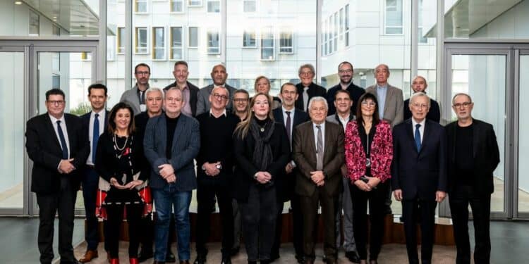 Le conseil d'administration élargi de la RTM, élu en janvier 2024 (crédit : François Moura / RTM)