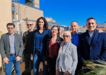 Les représentants du collectif MarseilleS ont lancé la biennale ce mardi 5 mars (crédit : JRG / Gomet')