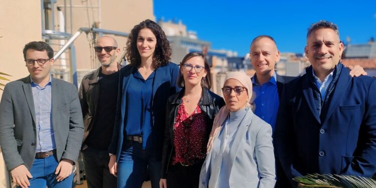 Les représentants du collectif MarseilleS ont lancé la biennale ce mardi 5 mars (crédit : JRG / Gomet')