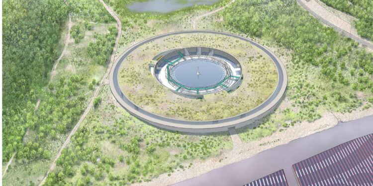 Projet de construction de l'usine d'hydrogène pour HyVence (crédit : Géosel)