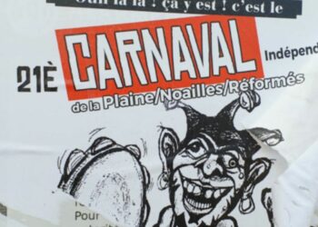 Affiche pour la 21e édition du carnaval de la Plaine (crédit : archives Gomet')