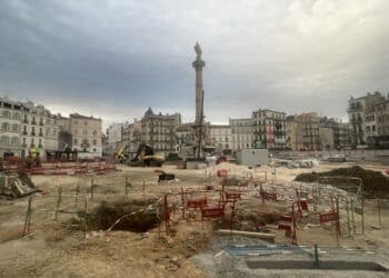 Travaux sur la place Castellane