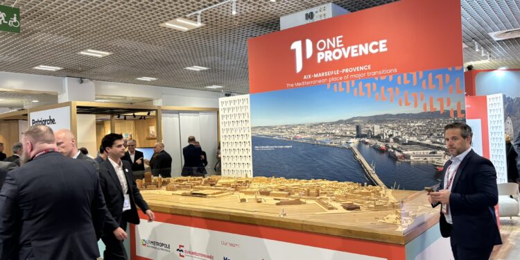 La maquette du périmètre d'Euroméditerranée (Crédit Gomet')