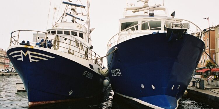 Bateaux de pêche dans le port de Sète (Crédit Apothéloz)