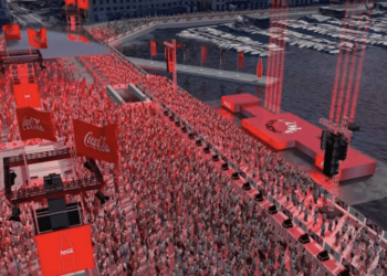 La scène flottante sur le Vieux-Port de Marseille. Crédit photo : Coke studio.