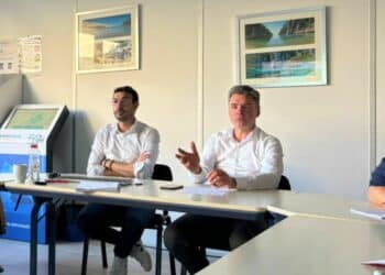 Damien Piga et Dominique Robin d'Atmosud lors de la conférence du 17 avril (crédit: Atmosud)