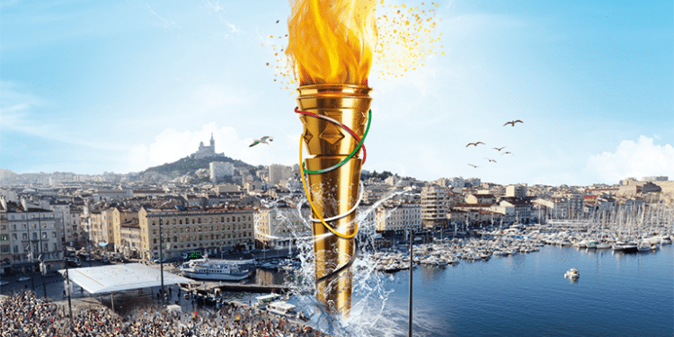 Illustration de la flamme olympique (crédit photo : Bojkovski Antonin)