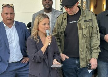 Pauline Bechet, fondatrice et dirigeante de l'agence de communication digitale PBC, mardi 2 avril 2024 à la Villa Gaby (Crédit Gomet'