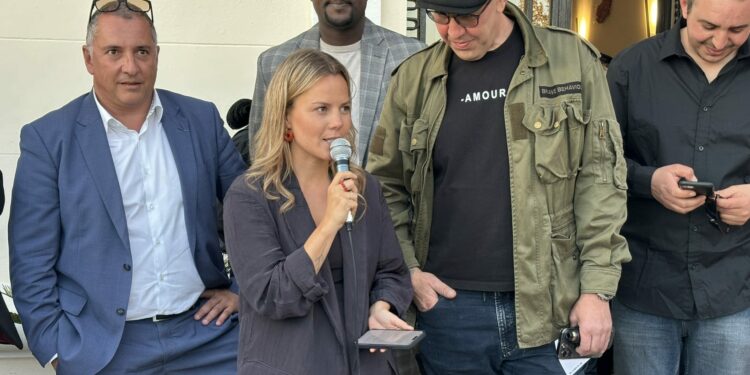 Pauline Bechet, fondatrice et dirigeante de l'agence de communication digitale PBC, mardi 2 avril 2024 à la Villa Gaby (Crédit Gomet'