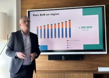 Gilles Odone, délégué régional de RTE Méditerranée, présente les résultats 2023 le 18 avril 2024 (Crédit Gomet')