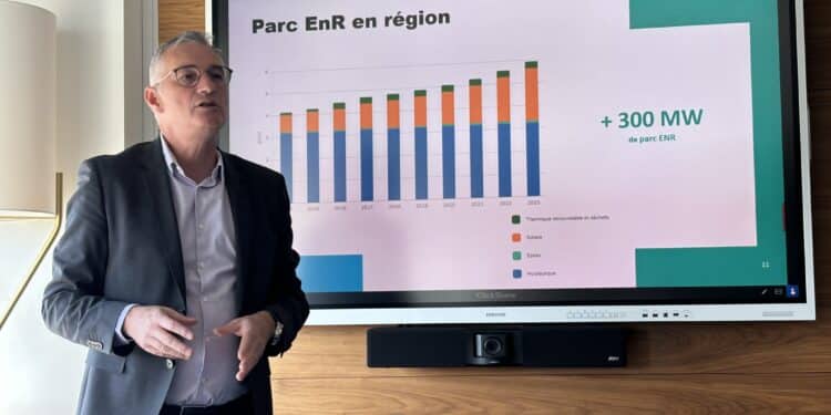 Gilles Odone, délégué régional de RTE Méditerranée, présente les résultats 2023 le 18 avril 2024 (Crédit Gomet')