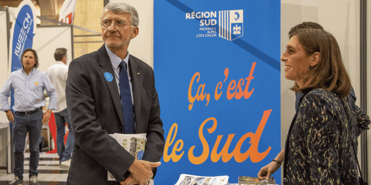 Jean-Pierre Serrus lors des 2e Rencontres du vélo et des mobilités douces organisées par Gomet' en mai 2023 (Crédit JYD/Gomet')