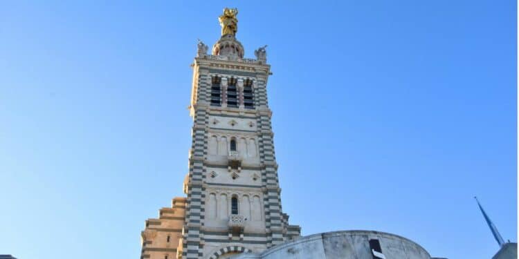 La basilique Notre-Dame-de-la-Garde va entrer en rénovation de septembre 2024 à juin 2025 (crédit : JRG / Gomet')