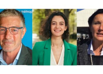 Laurent Lhardit, Claire Pitollat et Laure-Agnès Caradec (Crédit Gomet'/DR)