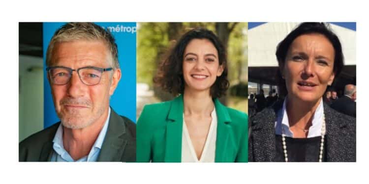 Laurent Lhardit, Claire Pitollat et Laure-Agnès Caradec (Crédit Gomet'/DR)